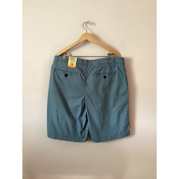 Urban Pipeline Shorts Mens 36 Blue Gray Flat Front SuperFlex Chino Stretch - Picture 2 of 4